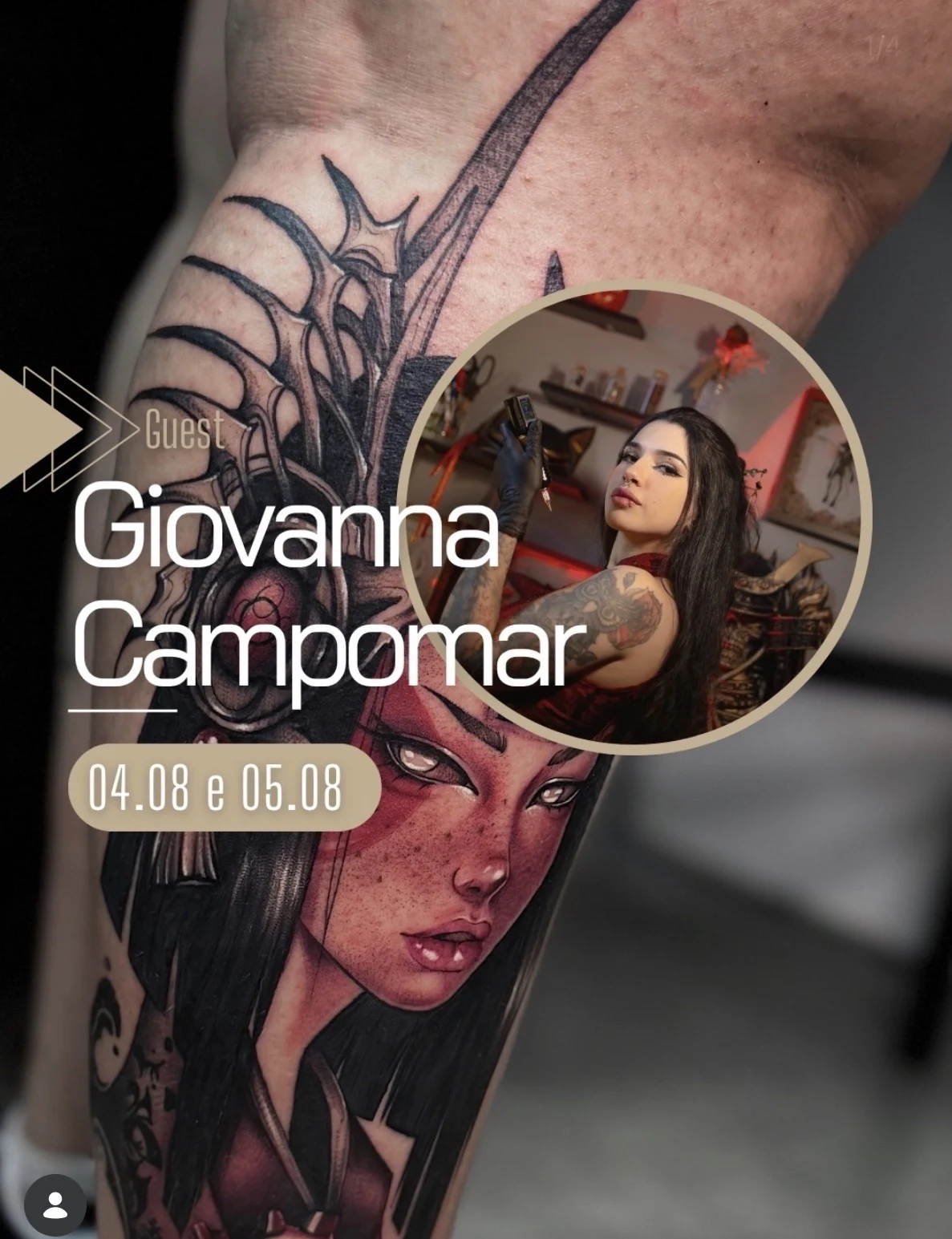 Giovanna Campomar — Guest no True Rise Tattoo