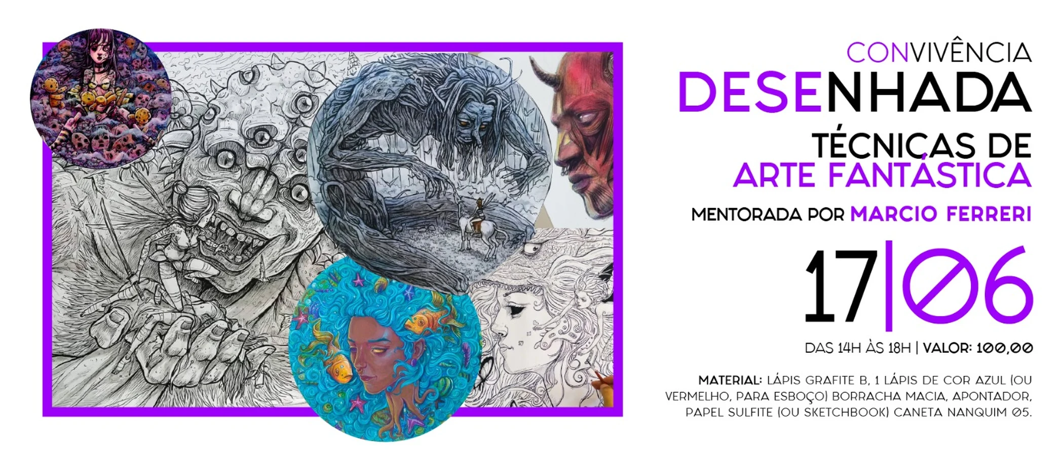 Técnicas de Arte Fantástica — Convivência Desenhada